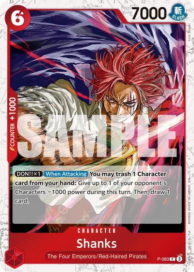 Shanks - P-083 (Pirate Foil) #P-083 Premium Booster -The Best- Vol. 2