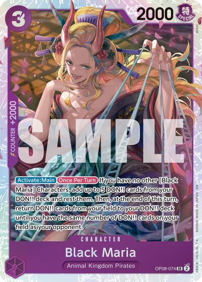 Black Maria (Reprint) #OP08-074 Premium Booster -The Best- Vol. 2