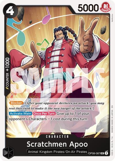 Scratchmen Apoo - OP08-087 (Reprint) #OP08-087 Premium Booster -The Best- Vol. 2