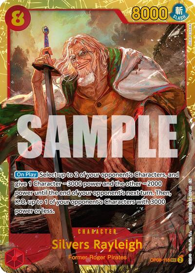 Silvers Rayleigh - OP08-118 (Reprint) #OP08-118 Premium Booster -The Best- Vol. 2