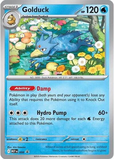 Golduck #8 Mega Evolution Promo