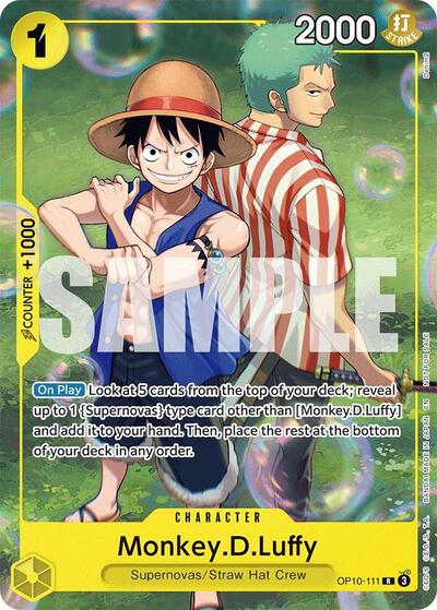 Monkey.D.Luffy (Learn Together Deck Set - Set Sail Event) #OP10-111 One Piece Promotion Cards