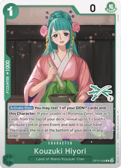Kouzuki Hiyori (Zoro Deck) #OP12-028 Learn Together Deck Set