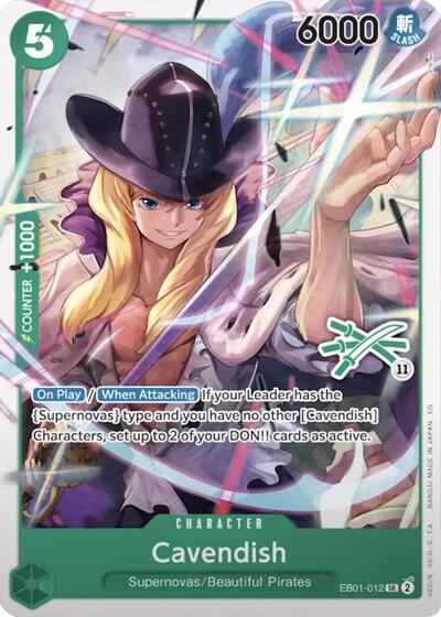 Cavendish (Zoro Deck) #EB01-012 Learn Together Deck Set
