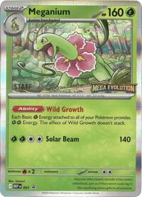 Meganium - 001 [Staff] #1 Mega Evolution Promo