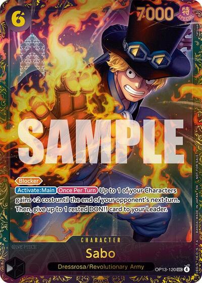 Sabo (Store Treasure Cup 2025) #OP13-120 One Piece Promotion Cards
