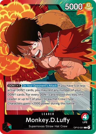 Monkey.D.Luffy #OP13-001 Carrying On His Will