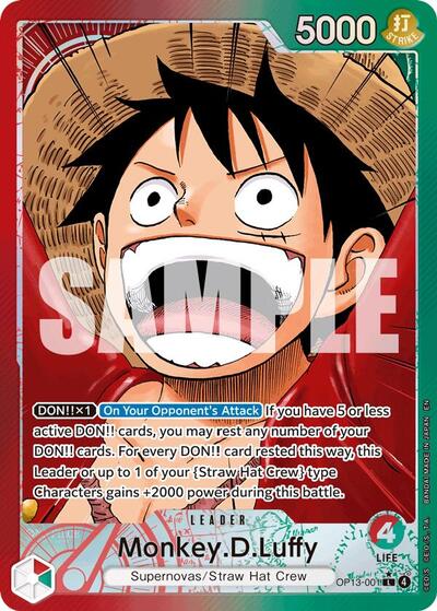 Monkey.D.Luffy (Alternate Art) #OP13-001 Carrying On His Will