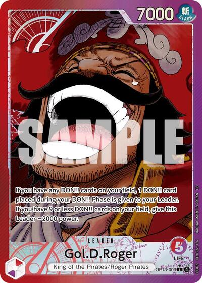 Gol.D.Roger (Alternate Art) #OP13-003 Carrying On His Will