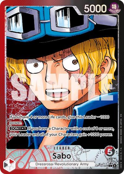 Sabo (Alternate Art) #OP13-004 Carrying On His Will