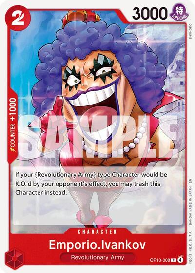 Emporio.Ivankov #OP13-008 Carrying On His Will