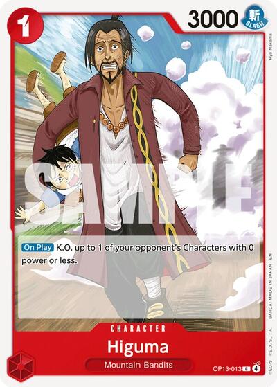 Higuma #OP13-013 Carrying On His Will