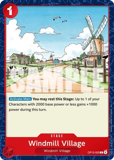 Windmill Village #OP13-022 Carrying On His Will