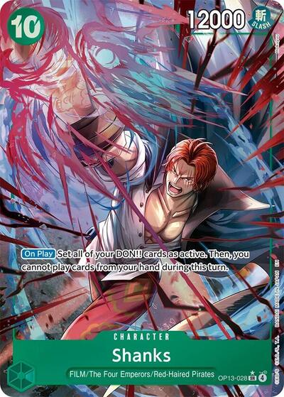 Shanks (Alternate Art) #OP13-028 Carrying On His Will