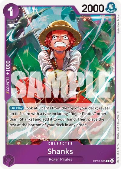Shanks #OP13-065 Carrying On His Will