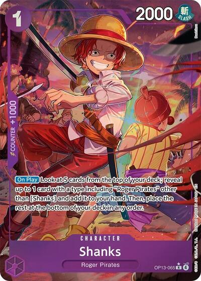 Shanks (Alternate Art) #OP13-065 Carrying On His Will