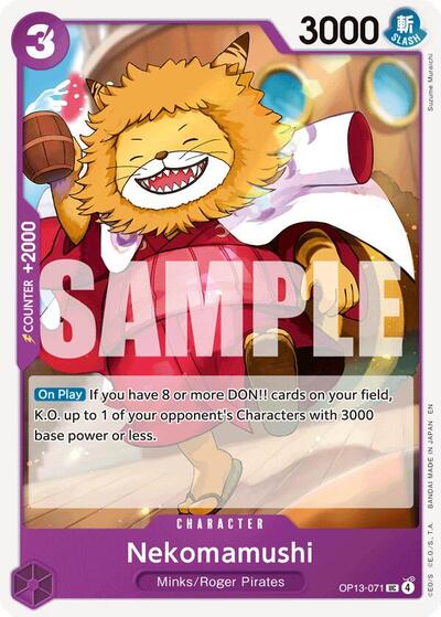 Nekomamushi #OP13-071 Carrying On His Will