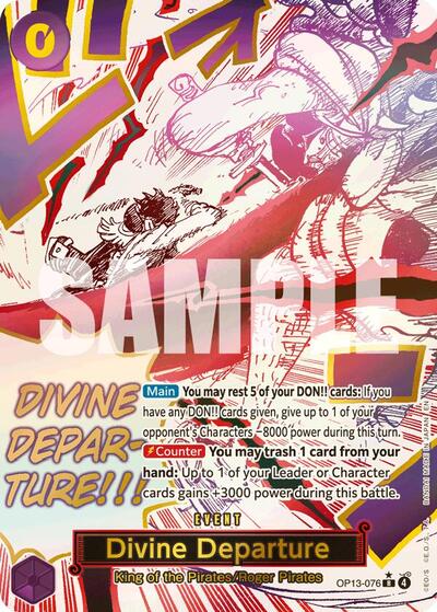 Divine Departure (Alternate Art) #OP13-076 Carrying On His Will