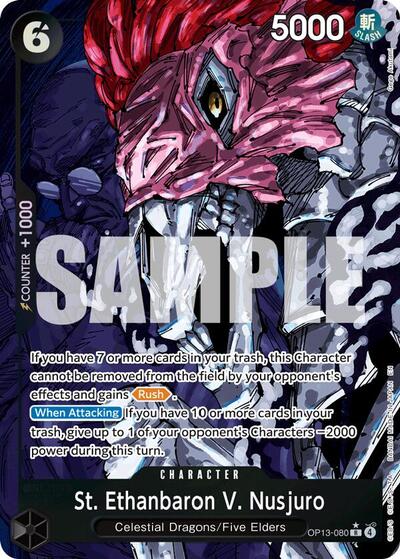St. Ethanbaron V. Nusjuro (Alternate Art) #OP13-080 Carrying On His Will