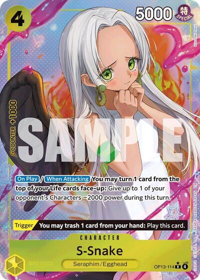 S-Snake (Alternate Art) #OP13-114 Carrying On His Will