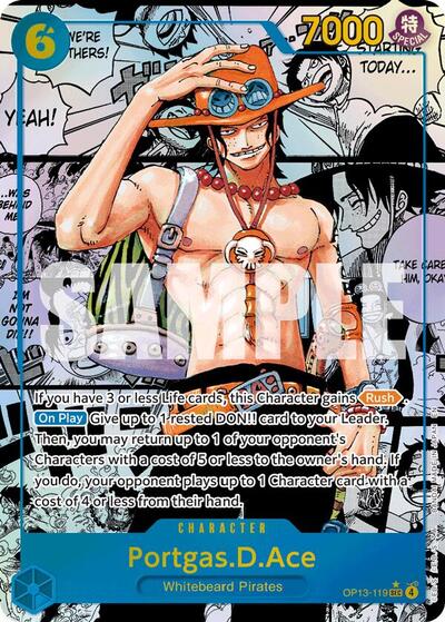 Portgas.D.Ace (Super Alternate Art) #OP13-119 Carrying On His Will