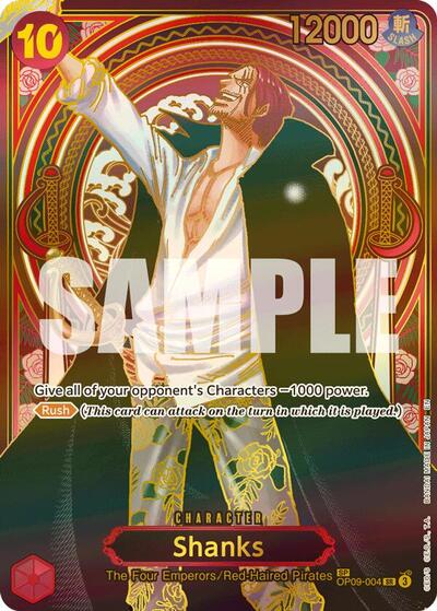 Shanks - OP09-004 (SP) (Gold) #OP09-004 Carrying On His Will