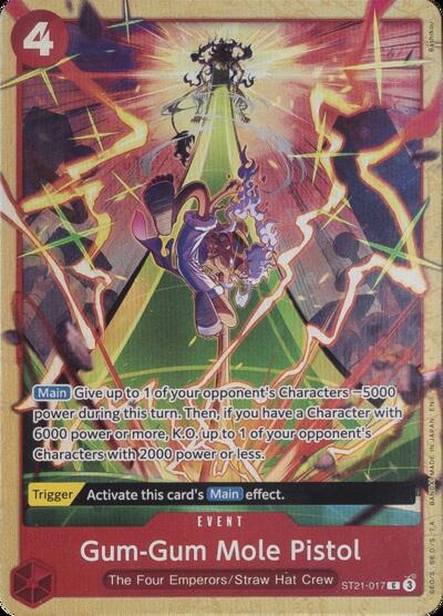 Gum-Gum Mole Pistol (Premium Card Collection -Best Selection Vol. 5-) #ST21-017 One Piece Promotion Cards