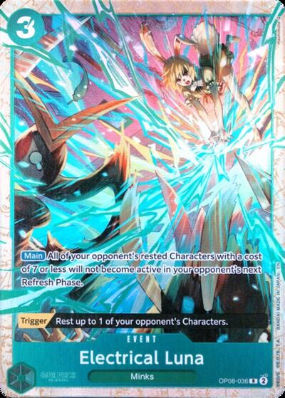 Electrical Luna (Premium Card Collection -Best Selection Vol. 5-) #OP08-036 One Piece Promotion Cards