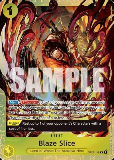 Blaze Slice (Premium Card Collection -Best Selection Vol. 5-) #OP07-116 One Piece Promotion Cards