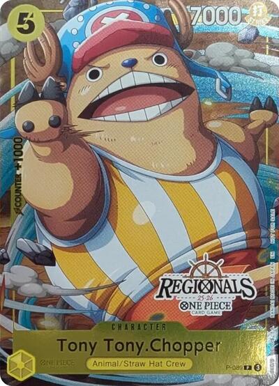 Tony Tony.Chopper (CS 25-26 Regionals Textured Chase Promo) #P-089 One Piece Promotion Cards