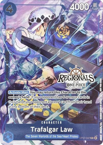 Trafalgar Law (CS 25-26 Regionals Textured Chase Promo) #OP07-047 One Piece Promotion Cards