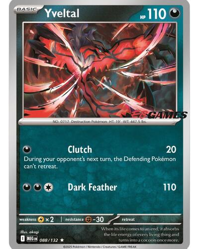 Yveltal Miscellaneous Cards & Products #88