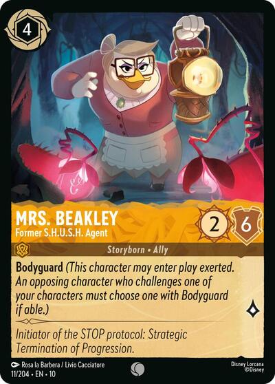Mrs. Beakley - Former S.H.U.S.H. Agent #11 Whispers in the Well