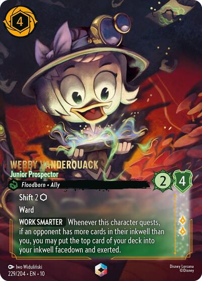 Webby Vanderquack - Junior Prospector (Enchanted) #229 Whispers in the Well