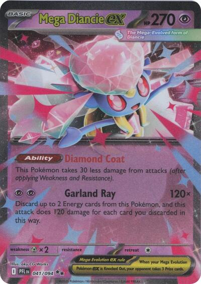 Mega Diancie ex #41 Phantasmal Flames