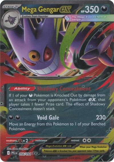 Mega Gengar ex #56 Phantasmal Flames