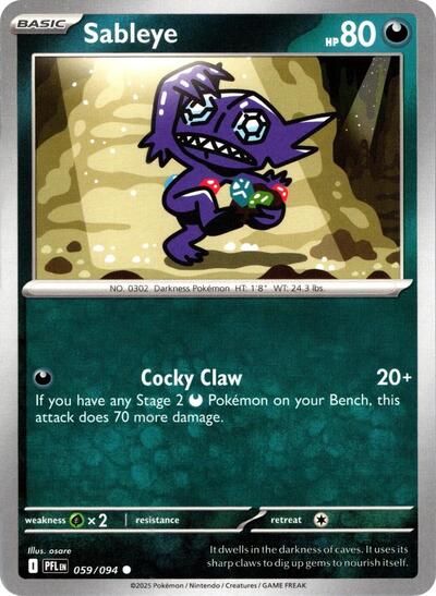 Sableye #59 Phantasmal Flames