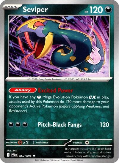 Seviper #62 Phantasmal Flames