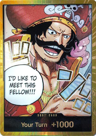 DON!! Card (Gol.D.Roger) (Gold) #promo Carrying On His Will