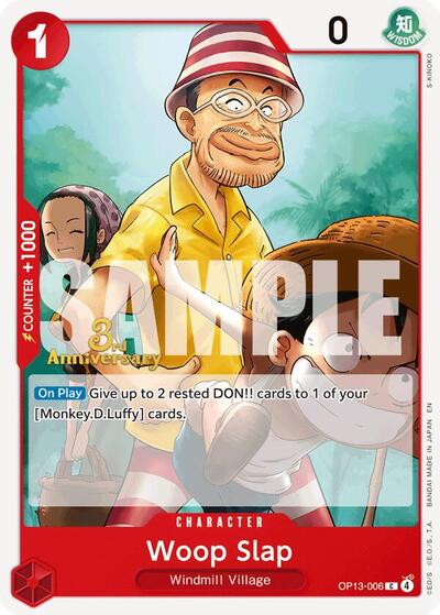 Woop Slap #OP13-006 Carrying On His Will: 3rd Anniversary Tournament Cards