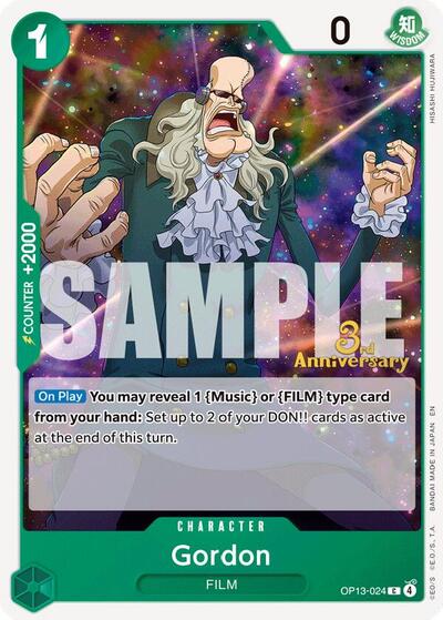 Gordon #OP13-024 Carrying On His Will: 3rd Anniversary Tournament Cards