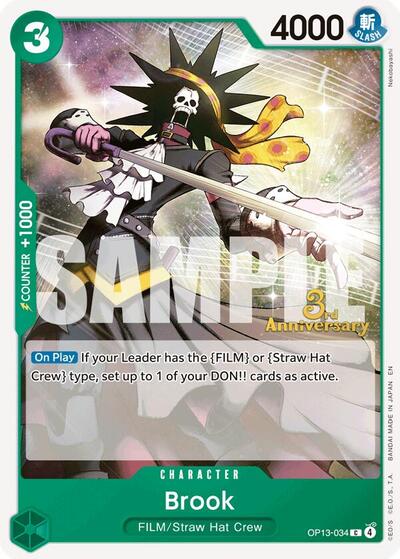 Brook #OP13-034 Carrying On His Will: 3rd Anniversary Tournament Cards