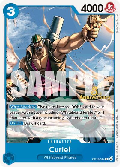 Curiel #OP13-044 Carrying On His Will: 3rd Anniversary Tournament Cards