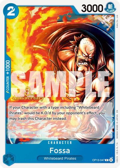 Fossa #OP13-047 Carrying On His Will: 3rd Anniversary Tournament Cards