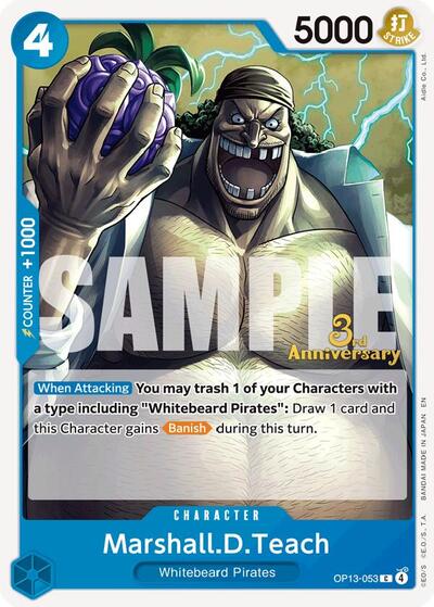 Marshall.D.Teach #OP13-053 Carrying On His Will: 3rd Anniversary Tournament Cards