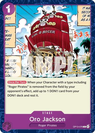Oro Jackson #OP13-078 Carrying On His Will: 3rd Anniversary Tournament Cards