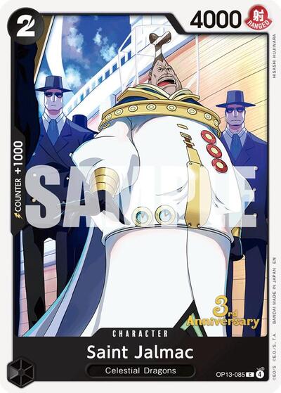 Saint Jalmac #OP13-085 Carrying On His Will: 3rd Anniversary Tournament Cards