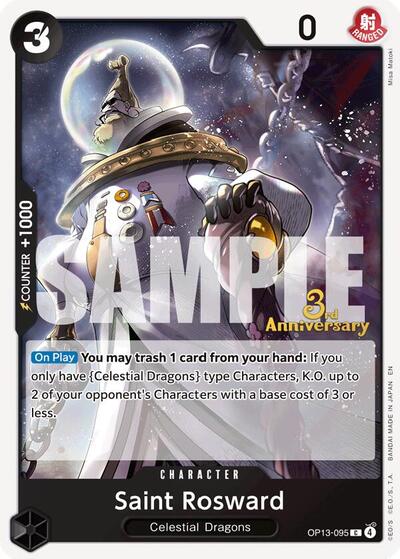 Saint Rosward #OP13-095 Carrying On His Will: 3rd Anniversary Tournament Cards