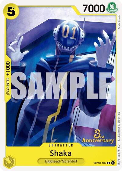 Shaka #OP13-107 Carrying On His Will: 3rd Anniversary Tournament Cards