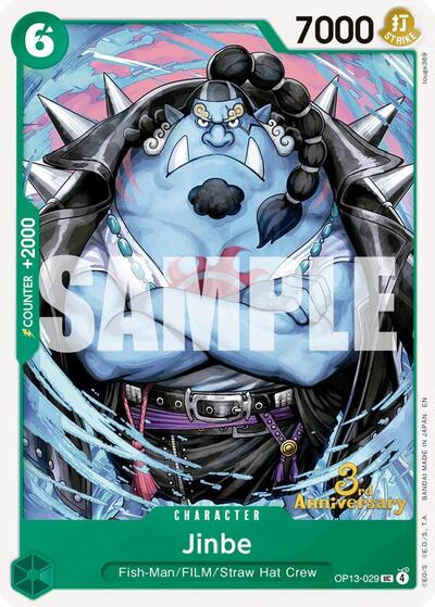 Jinbe #OP13-029 Carrying On His Will: 3rd Anniversary Tournament Cards